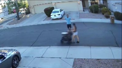Captado en cámara: Intento de secuestro de una madre y su bebé